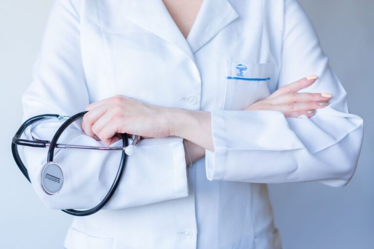 Healthcare professional in a clinic